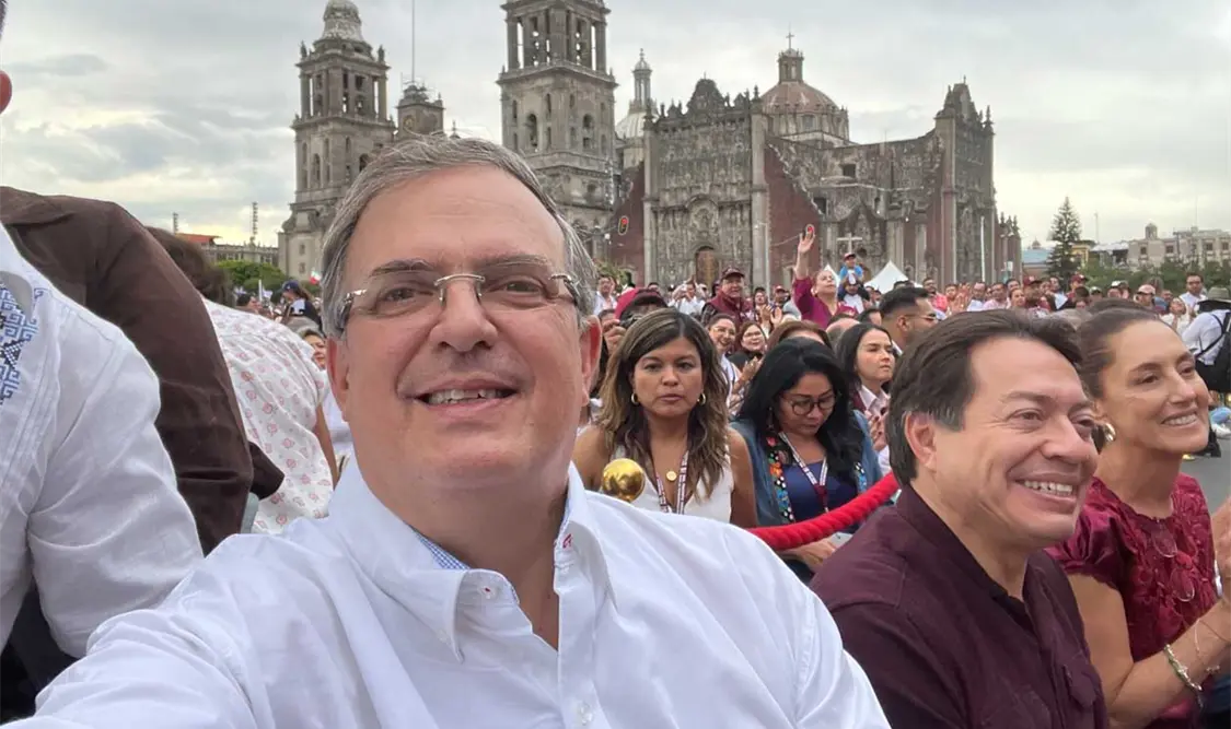 Marcelo Ebrard recalcó que lleva 23 años trabajando a lado de Obrador. Cortesía