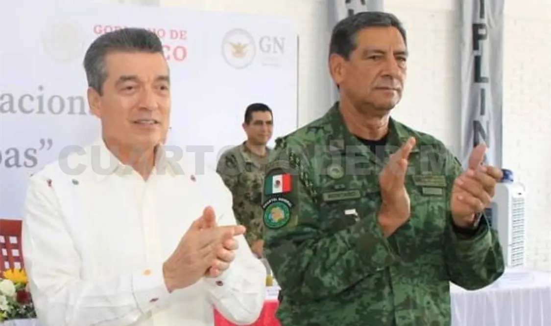 Escandón Cadenas refrendó el compromiso de garantizar el Estado de derecho y la seguridad en toda la entidad. CP