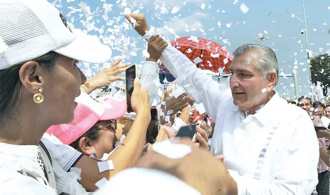 Desde el estado de Tabasco, Adán reconoció que “hay que dar el último jalón a la carreta de la Cuarta Transformación”. CP