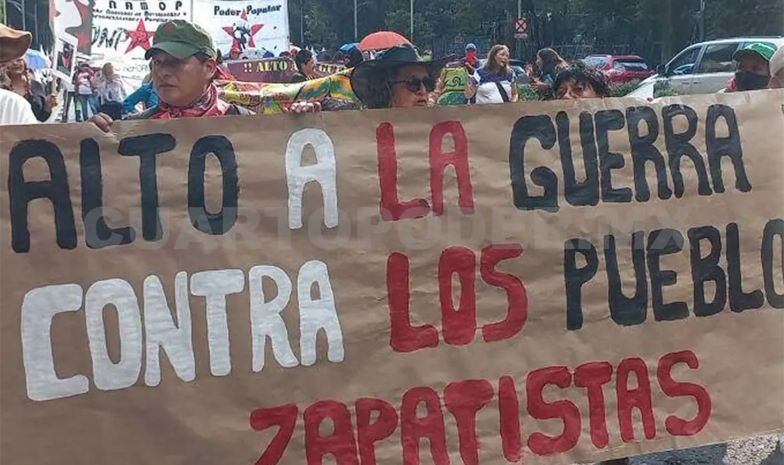 Piden un alto a la guerra contra comunidades zapatistas. Cortesía
