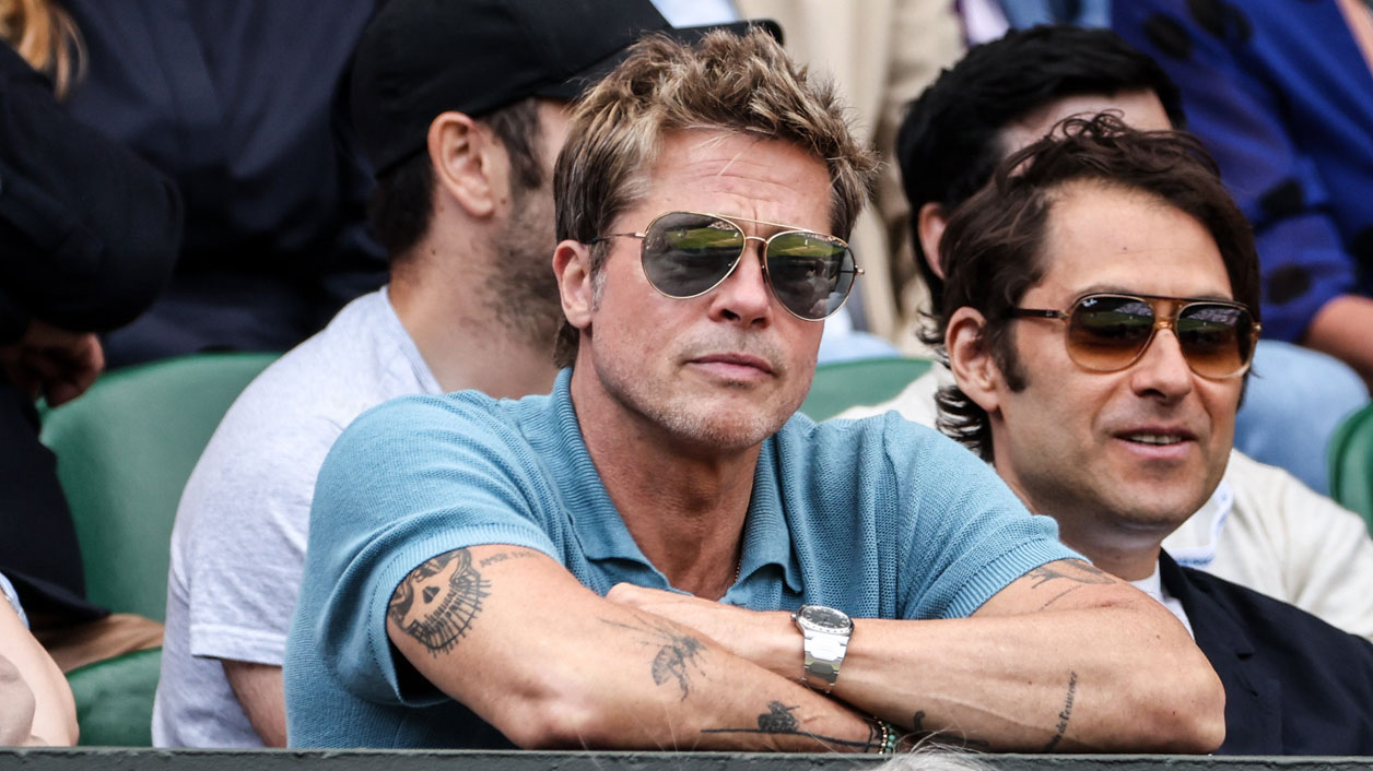 Brad Pitt se llevó todas las miradas en Wimbledon