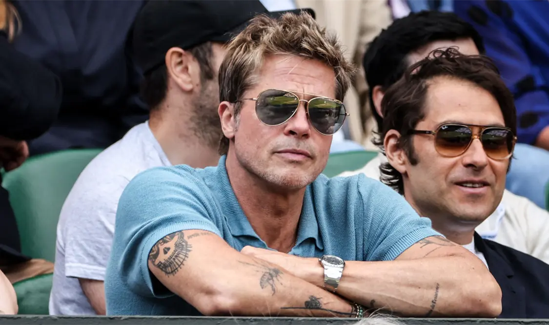 Brad Pitt se llevó todas las miradas en Wimbledon
