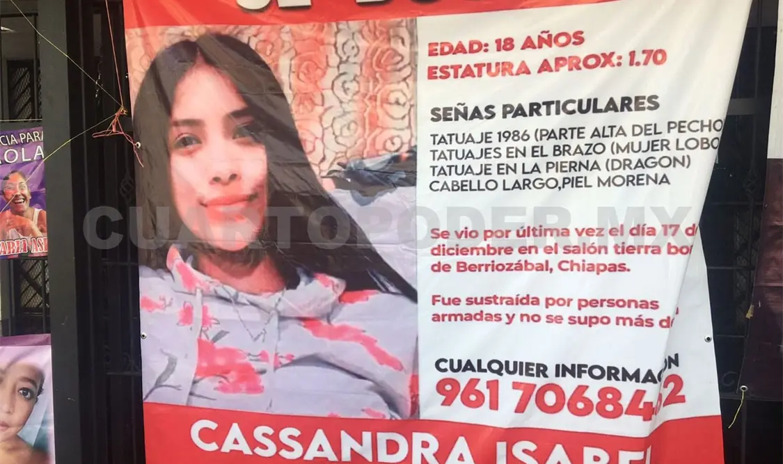 Después de 7 meses, inicia la búsqueda de Cassandra