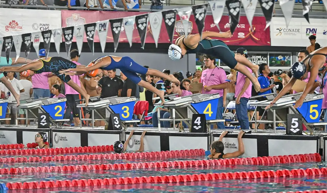 Delfines con oro, plata y bronce en Nacional