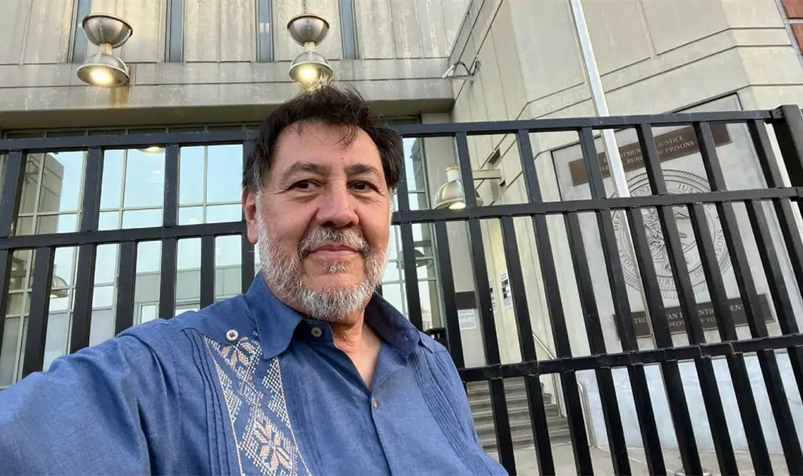 Noroña visita prisión de García Luna en EE. UU.