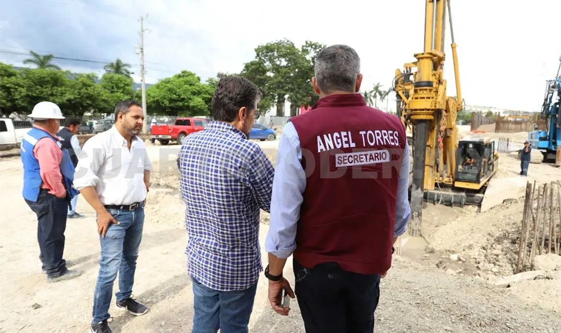 Pronto se verán zapatas, columnas y cabezales en el paso a desnivel