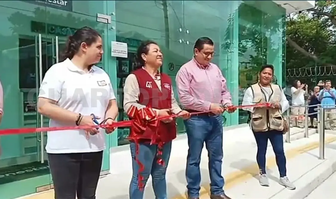 Inauguran Banco Bienestar en municipio de Reforma