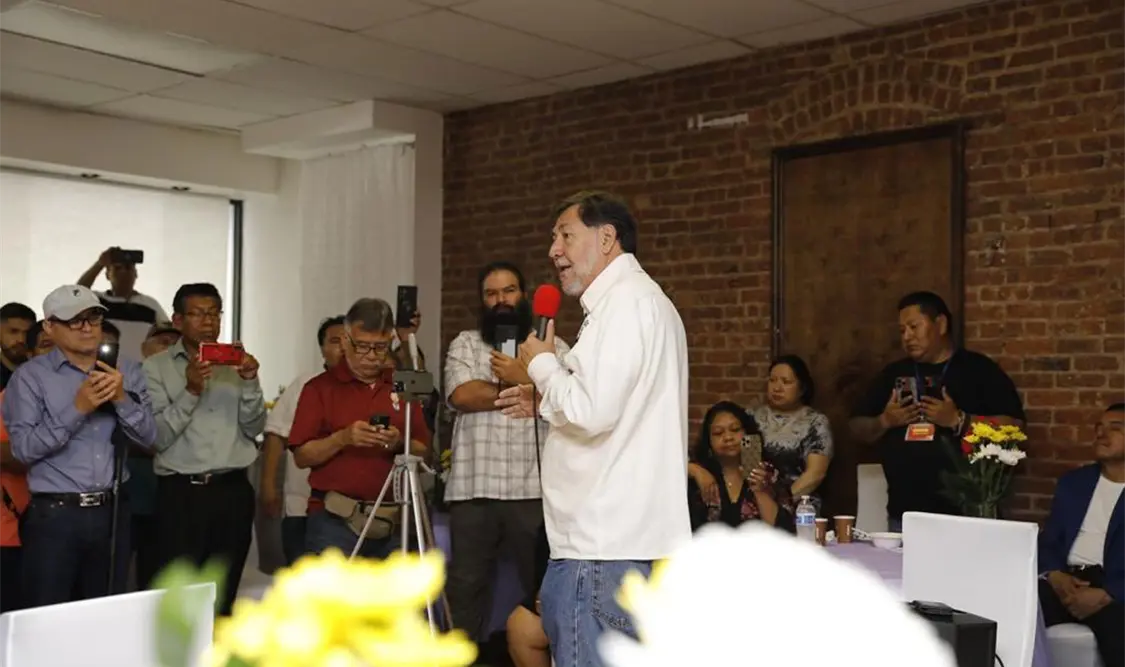 Reconoce Noroña condiciones adversas de migrantes