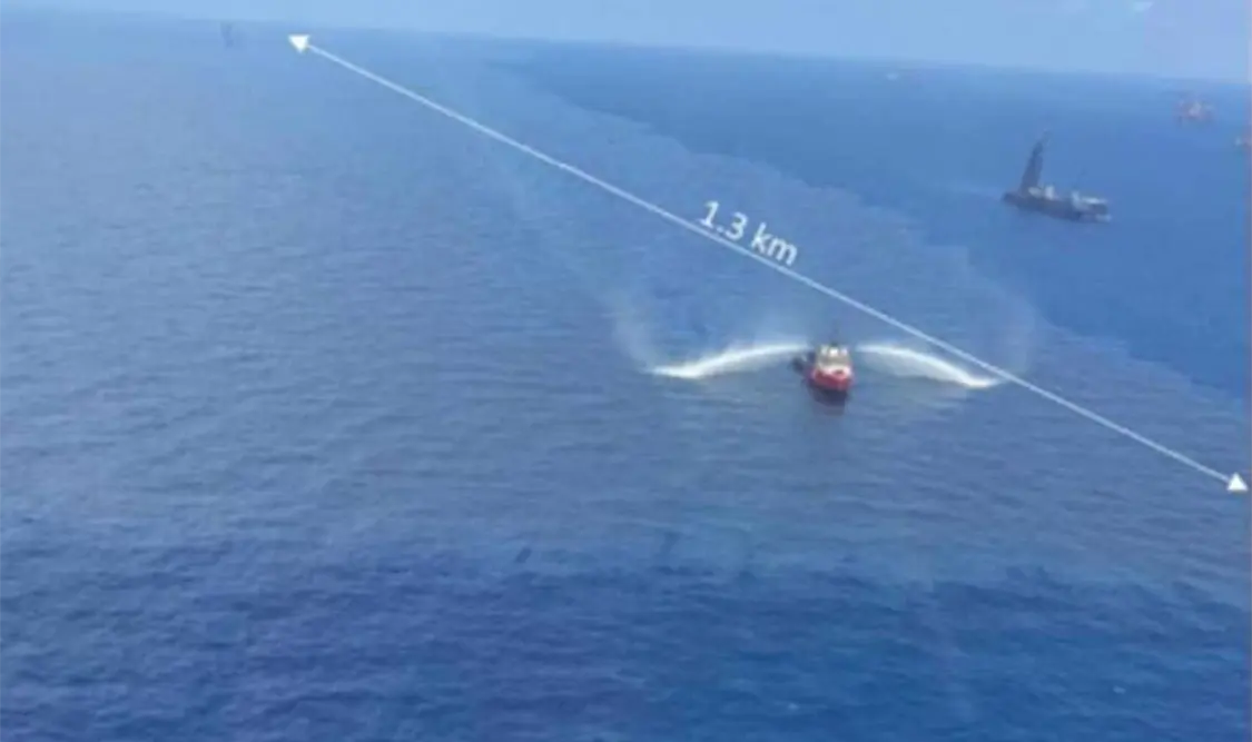 Revelan fotos de derrame en el Golfo