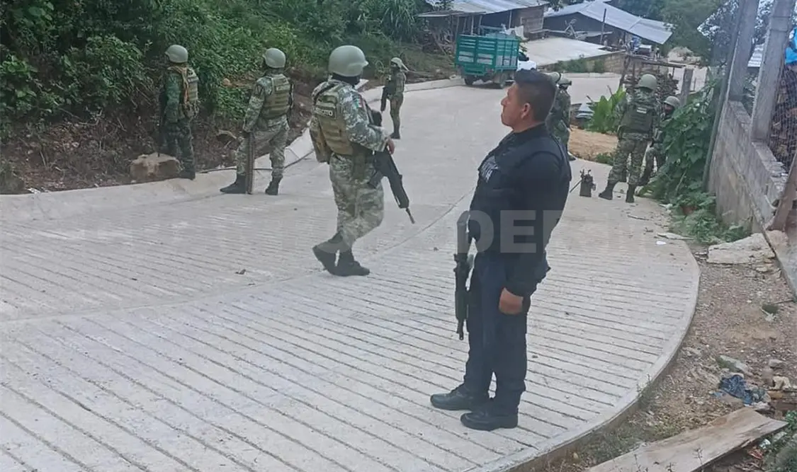 La población agradece la presencia de las fuerzas estatales y federales. Cortesía
