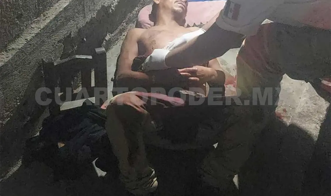Sale herido tras recibir cuchillada en el pecho
