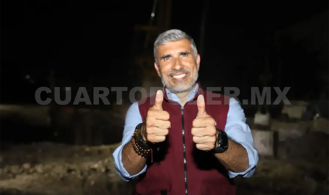 Se trabaja día y noche en construcción del paso a desnivel