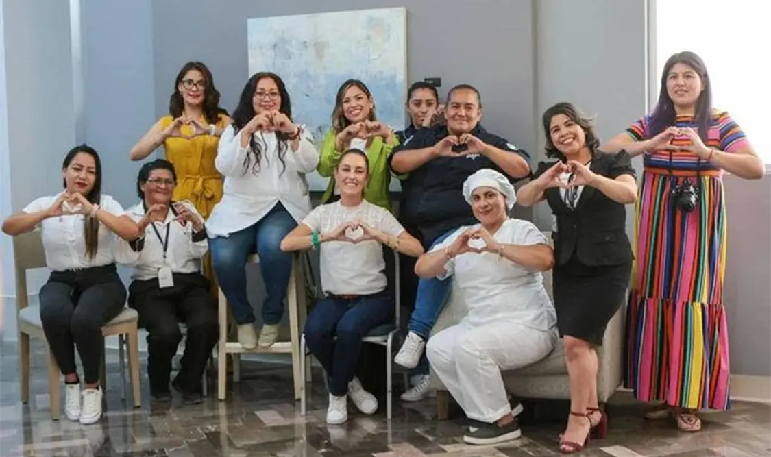 Claudia Sheinbaum se reunió con mujeres en Baja California. Cortesía