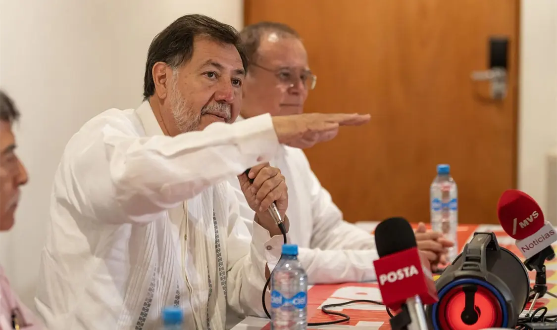 Gerardo Fernández Noroña continuó con su recorrido por el país y se pronunció a favor de las mujeres. Twitter