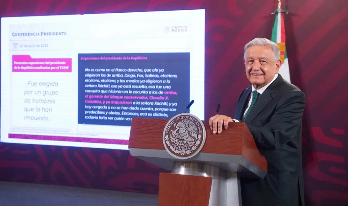 AMLO acusa al TEPJF de aliarse con la mafia del poder