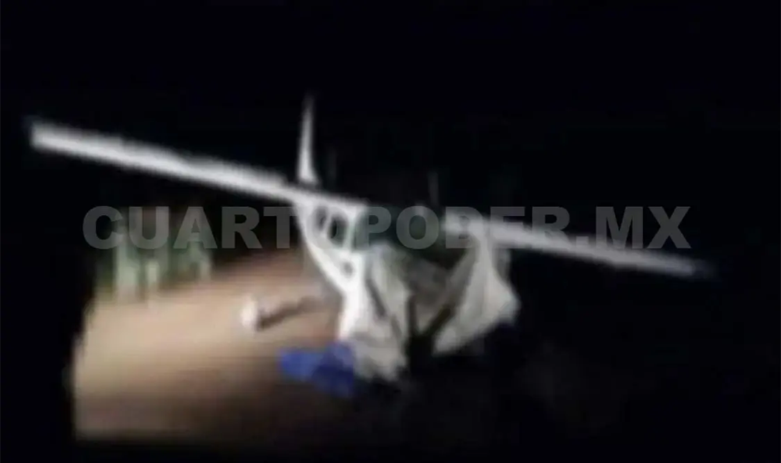 Aseguran avioneta con 125 kilos de cocaína