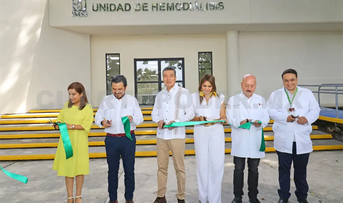 REC y Zoé Robledo inauguran Unidad de Hemodiálisis del IMSS
