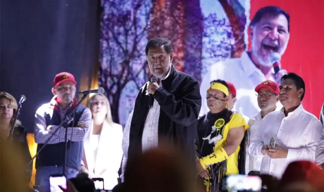 Aplaude Noroña que Marcelo siga en partido