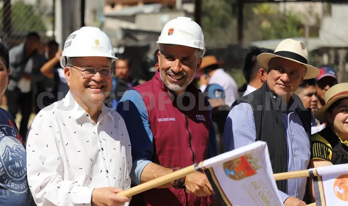 Casi dos kilómetros de pavimentación en beneficio de familias