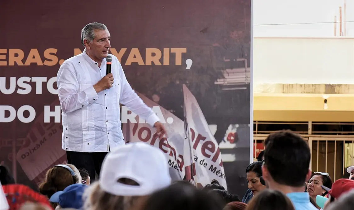 Desde la tierra de AMLO, Adán realiza asamblea