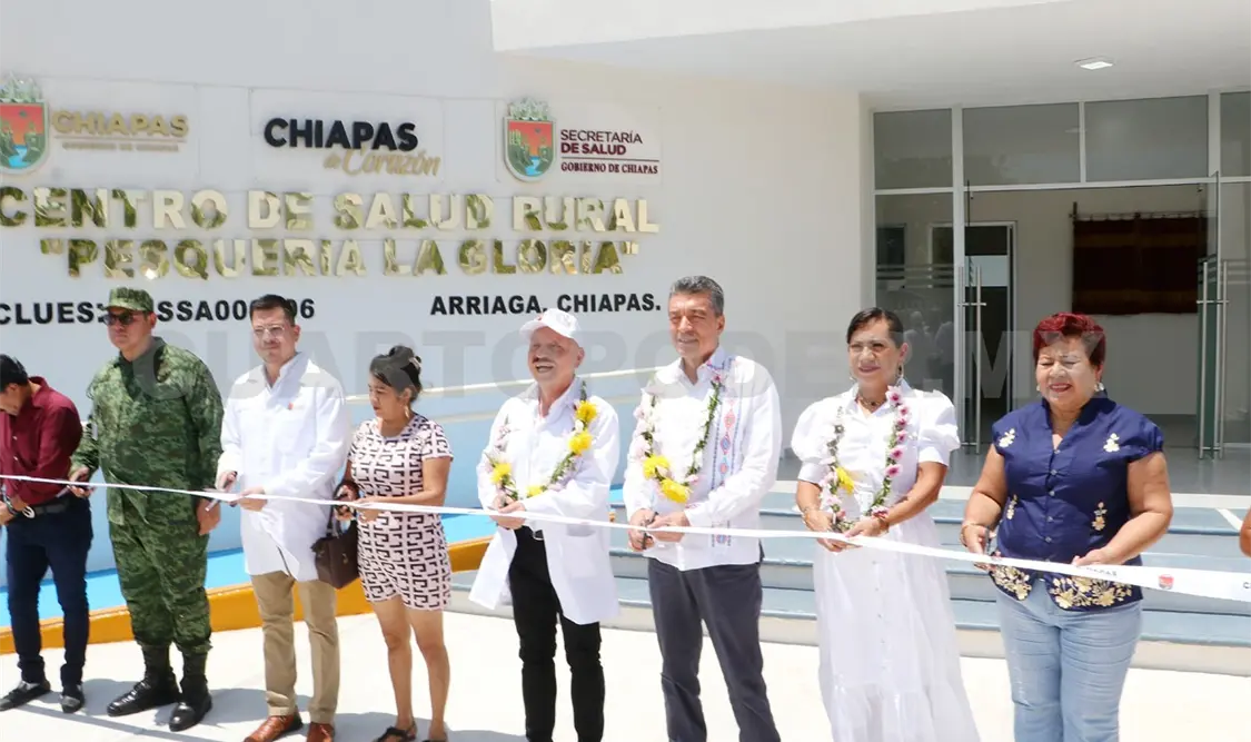 Inaugura REC el Centro de Salud Rural en Arriaga