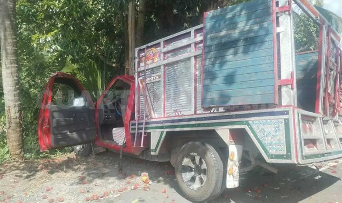 Tuxtlecos se accidentan; se dirigían a Tapachula