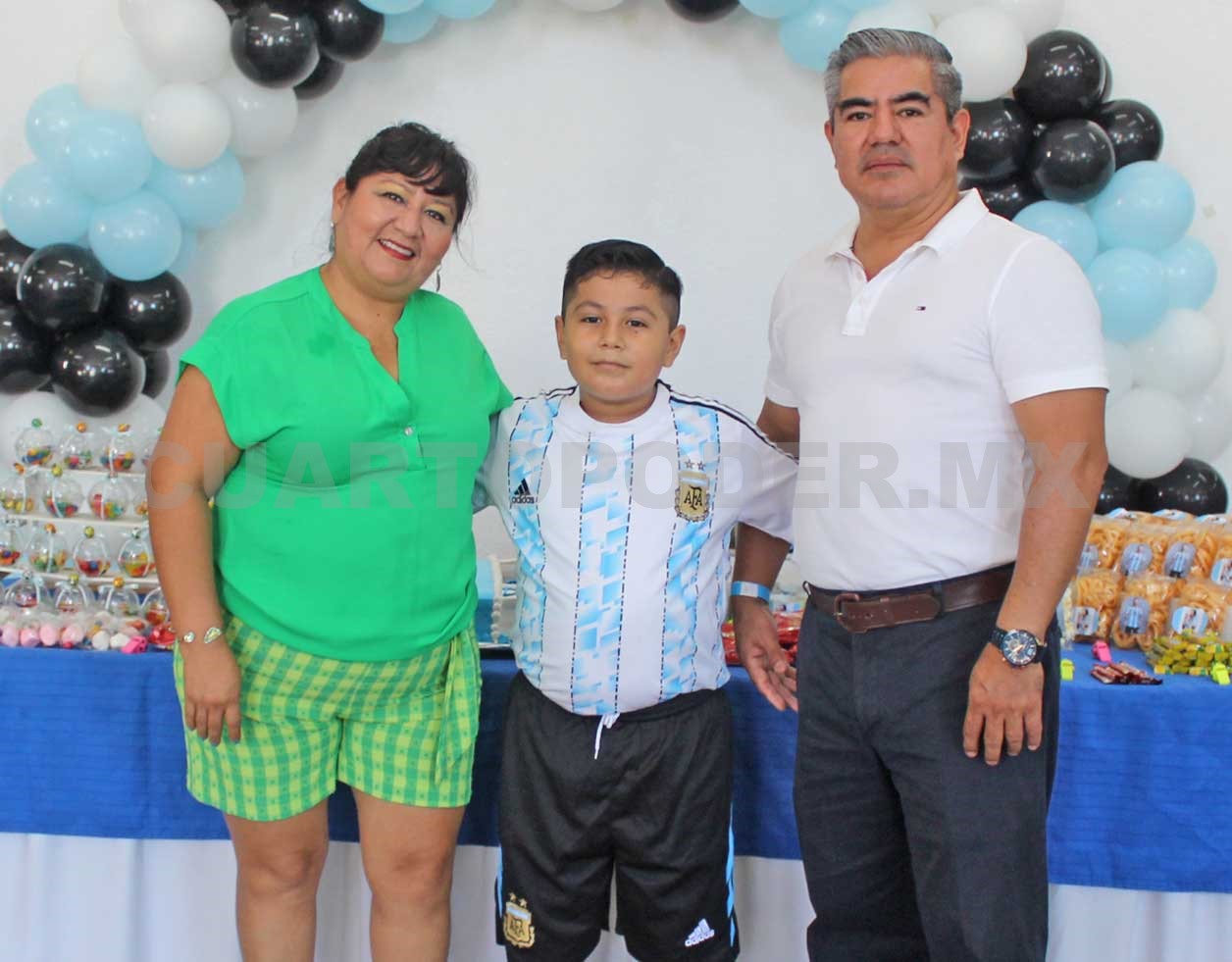 David festejó con sus mejores amigos
