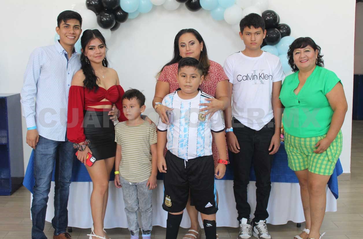 David festejó con sus mejores amigos