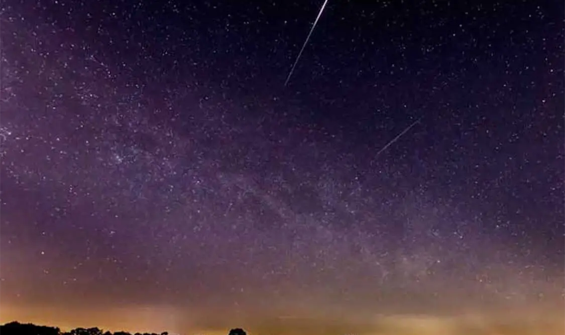 La lluvia de meteoros continuará hasta el 5 de septiembre. Cortesía
