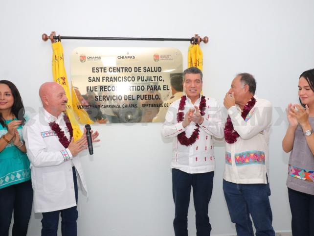 Inaugura reconversión del Centro de Salud San Francisco Pujiltic