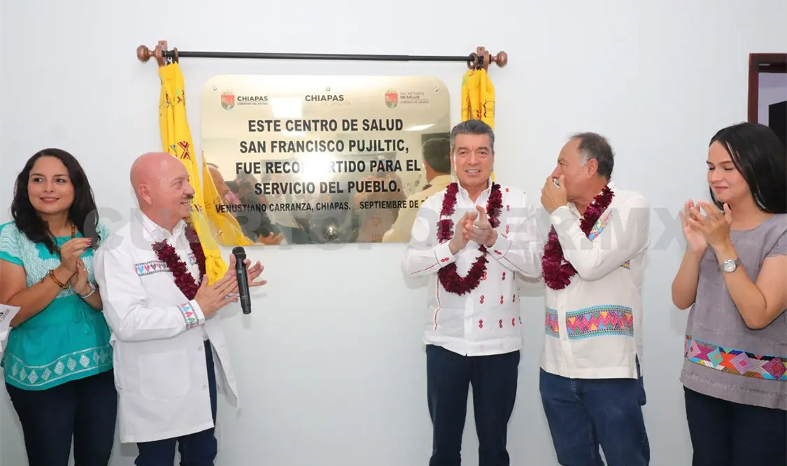 Inaugura reconversión del Centro de Salud San Francisco Pujiltic