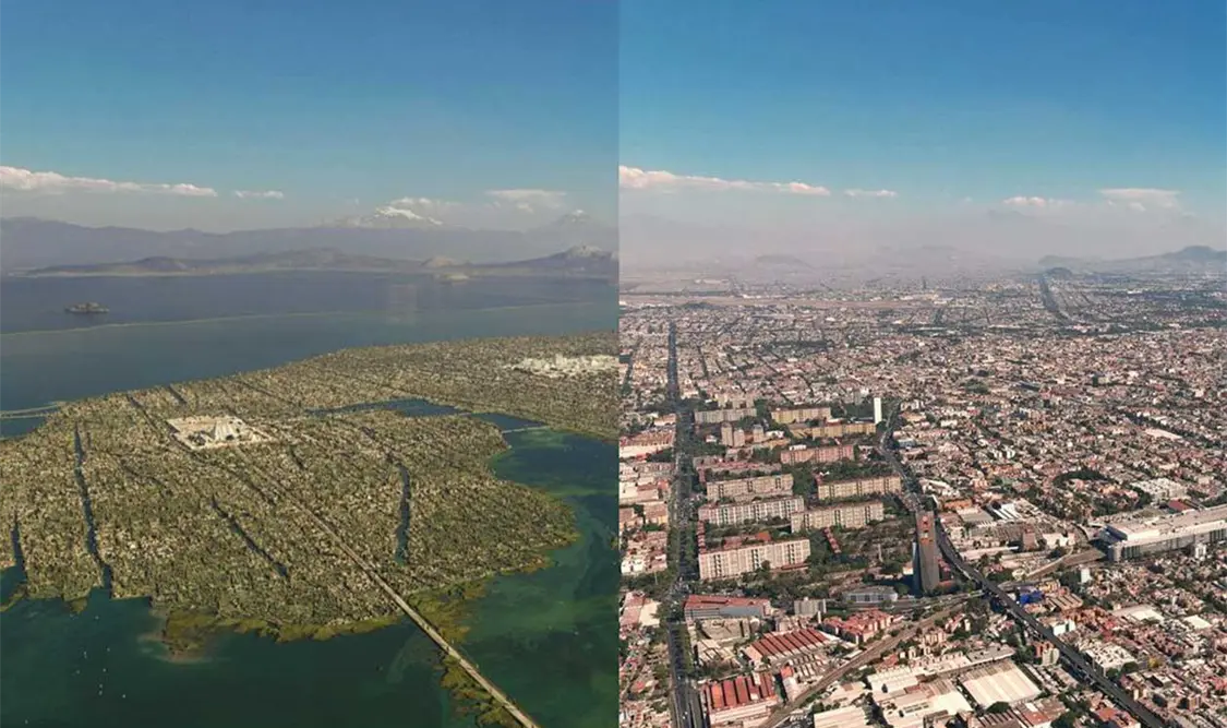 Thomas Kole se basó en fuentes históricas y arqueológicas para analizar cada detalle de la capital del Imperio azteca. Cortesía