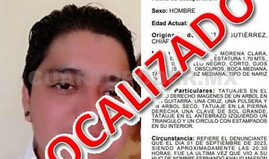 Fernando habría desaparecido desde el pasado 1 de septiembre. Cortesía