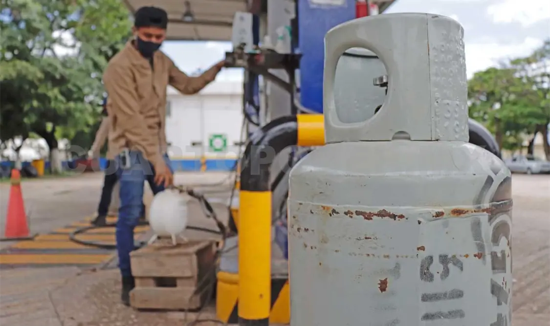 En Huehuetán se oferta el cilindro de gas más barato de México. Diego Pérez / CP