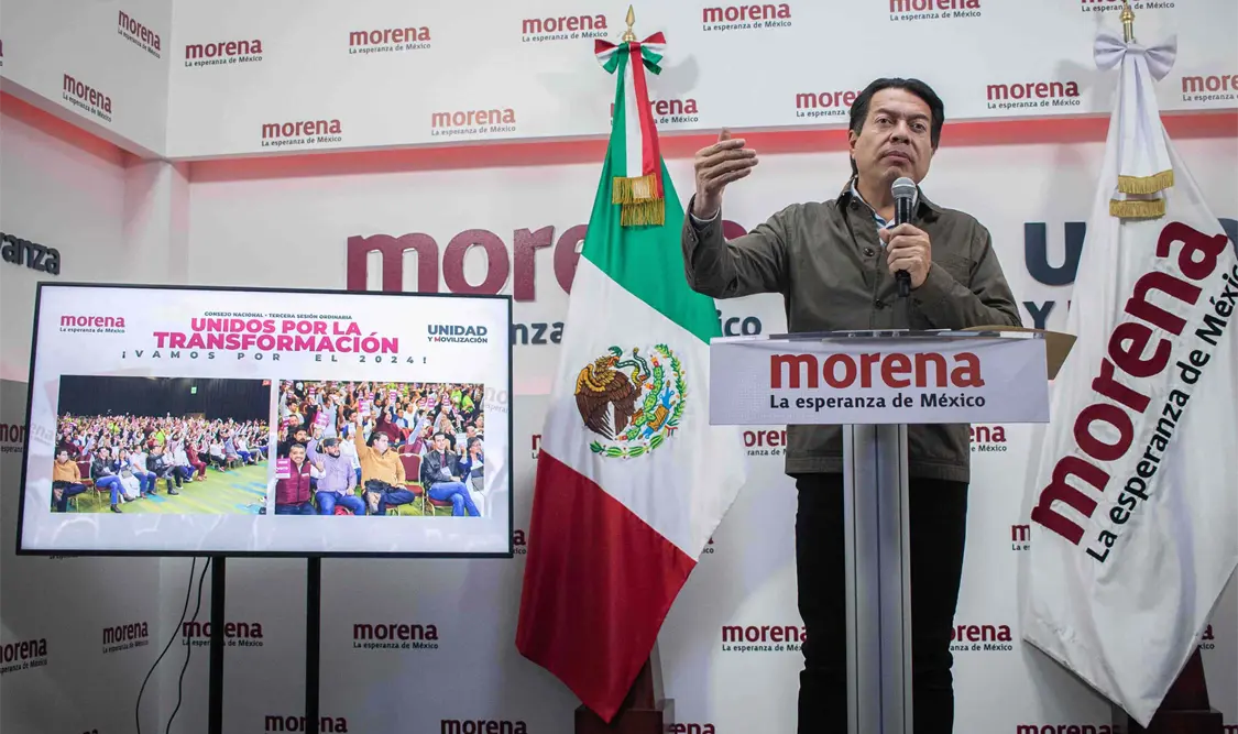 Mario Delgado aclara dudas sobre el proceso interno de Morena. Cortesía