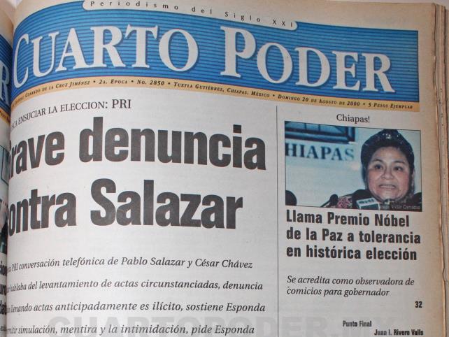 Denuncia PRI irregularidad de Pablo Salazar