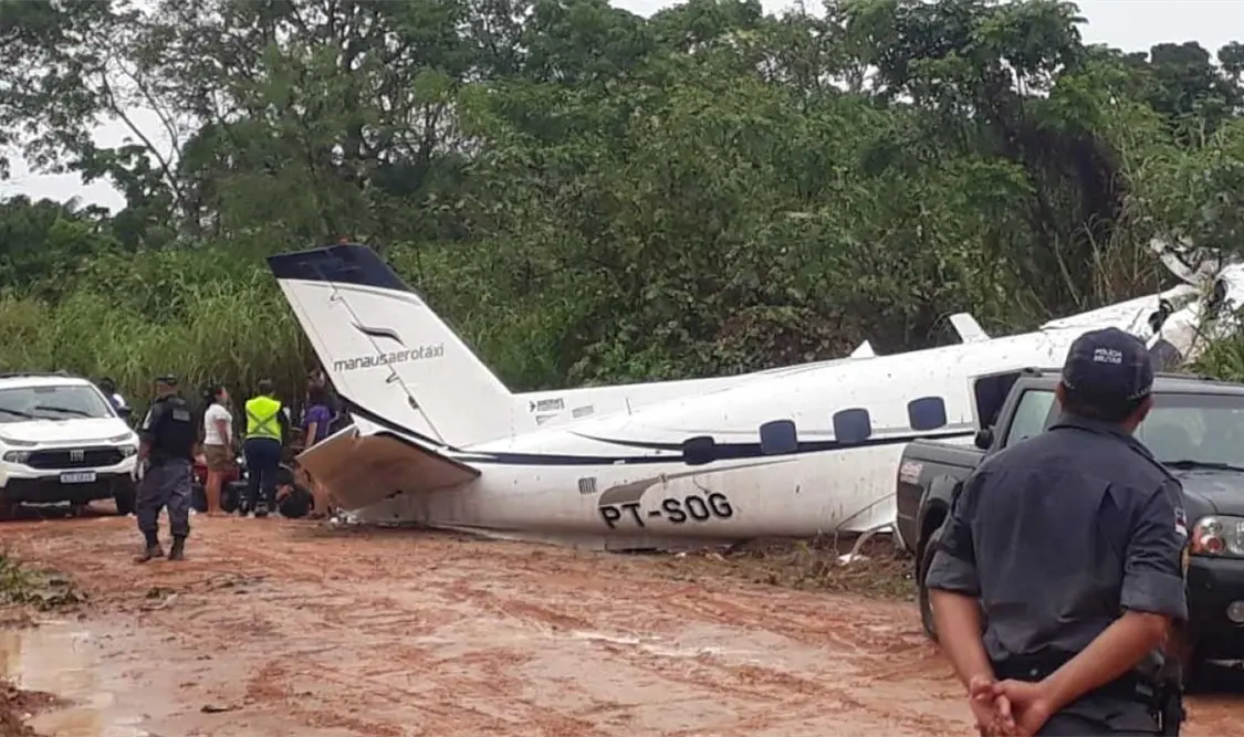 El aparato, un Embraer EMB-110, había partido de Manaus. Cortesía
