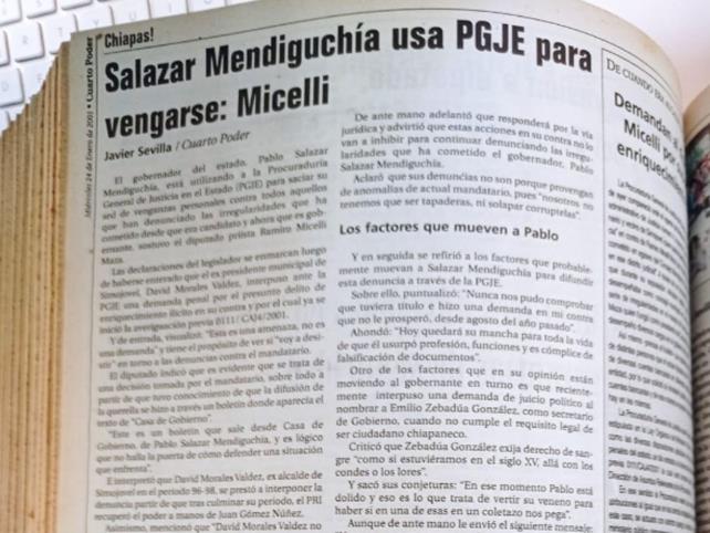 Salazar Mendiguchía usa PGJE para venganzas: Miceli