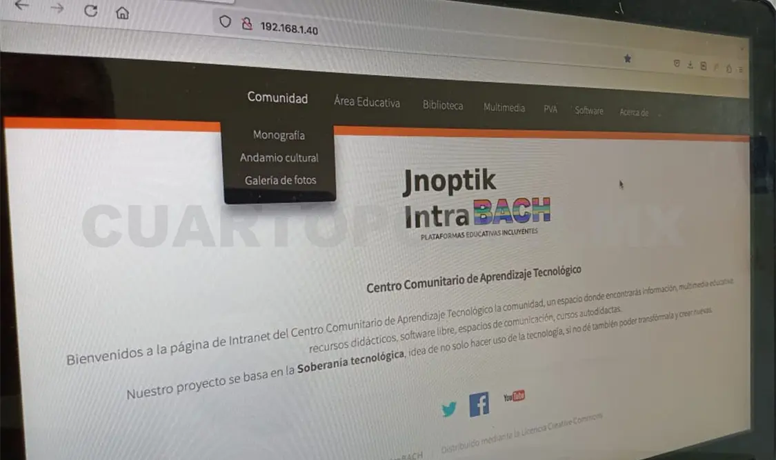 Maestro instala centro de enseñanza tecnológica