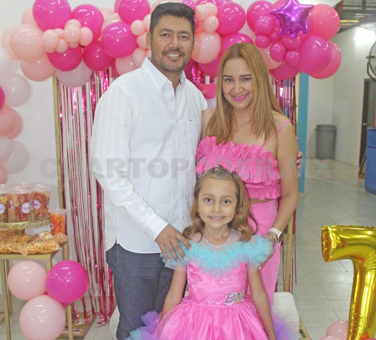 Celebrando a la pequeña Aranza