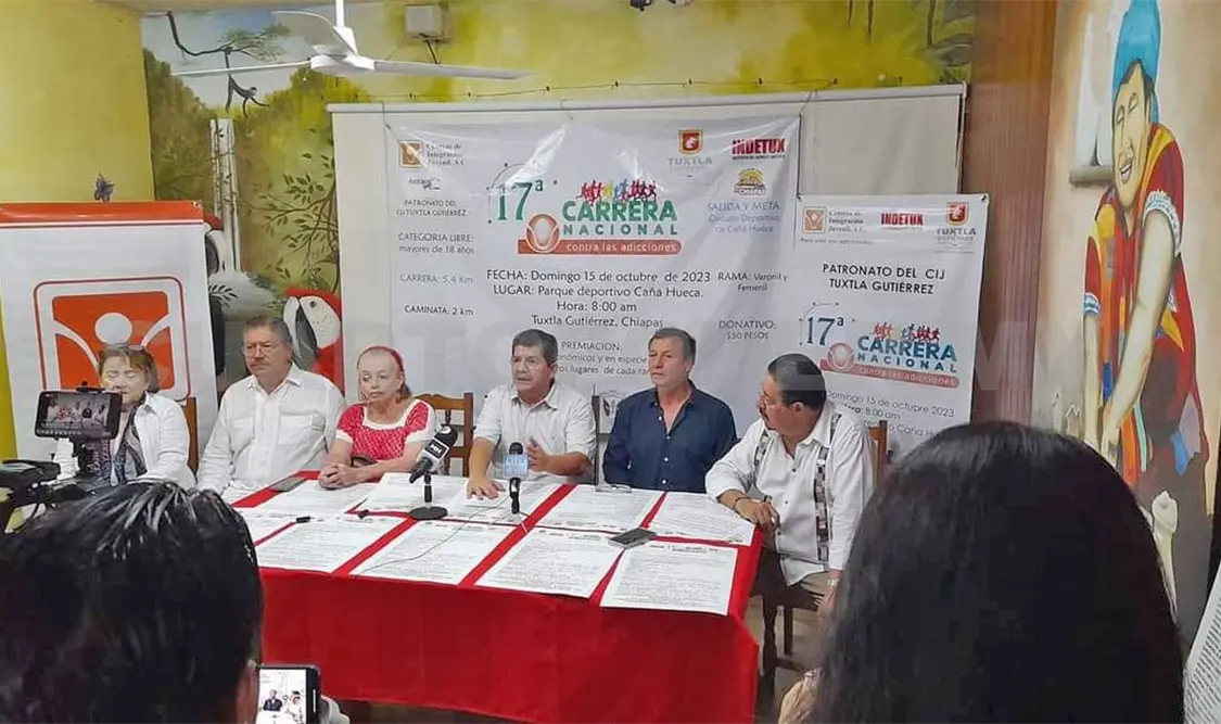 Presentan la Carrera Contra las Adicciones
