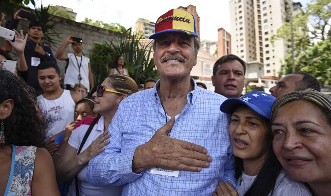 Vicente Fox Quesada, ex presidente de México, visitó Venezuela. Cortesía