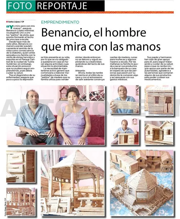 Benancio, el hombre que mira con las manos