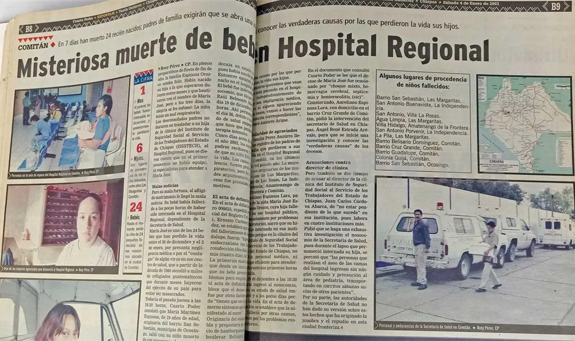 Así se publicó esta noticia en 2003. CP