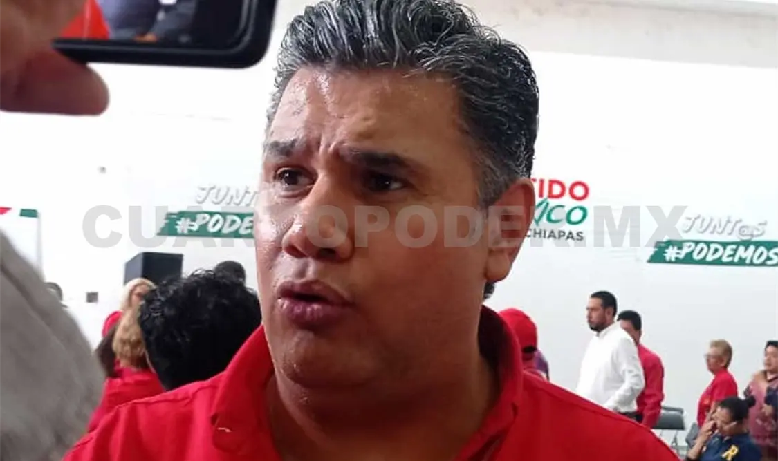 Willy Ochoa estuvo en Tuxtla Gutiérrez en la toma de protesta de los nuevos consejeros y consejeras del PRI. Cortesía