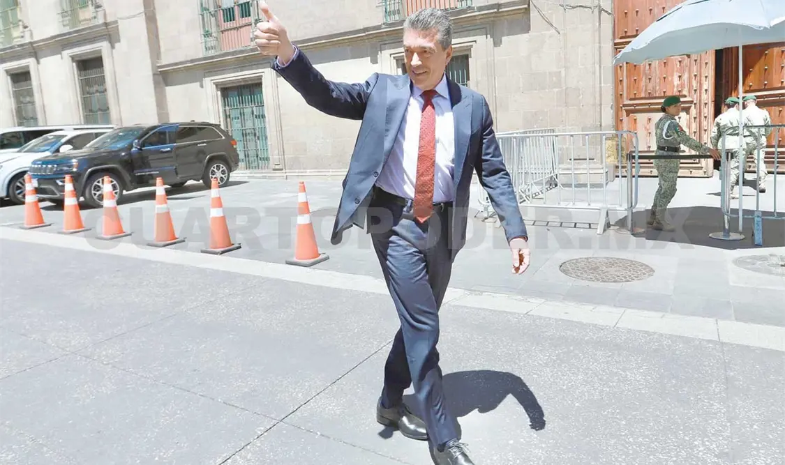 Rutilio Escandón acudió al encuentro realizado en Palacio Nacional. Cortesía