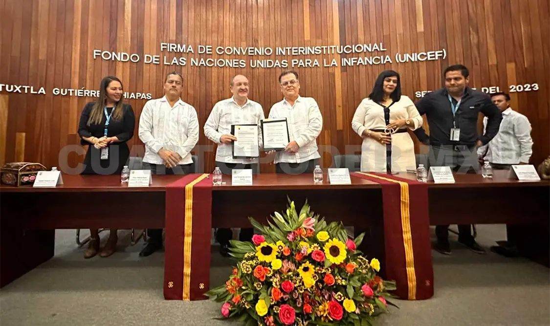 El convenio busca reiterar el compromiso de impulsar la protección de niños y adolescentes en contexto de vulnerabilidad en el estado. CP