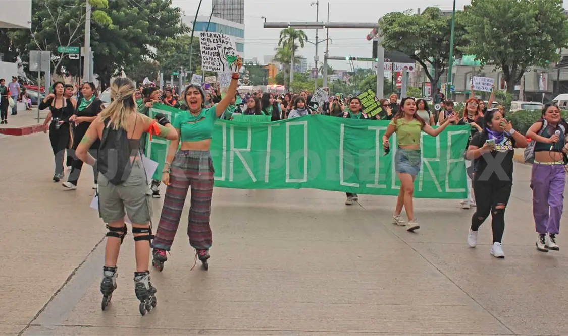 La comitiva feminista busca que el aborto deje de ser un crimen. Carlos López / CP