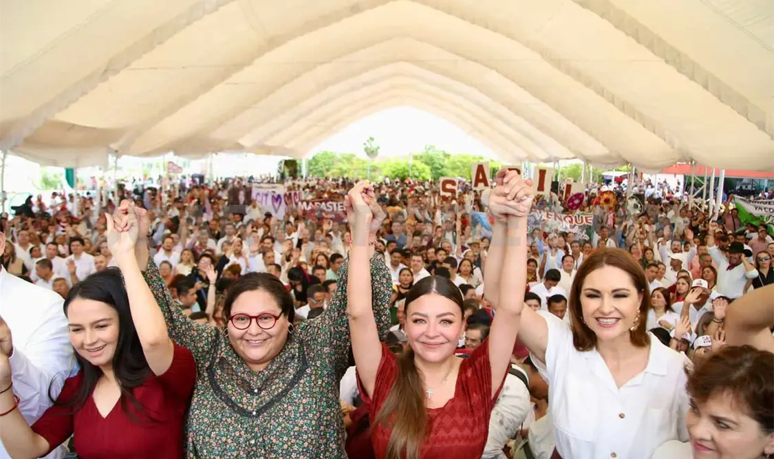 “Servir al pueblo de Chiapas desde el Senado es el más grande honor”, fue parte de su discurso político. Carlos López / CP
