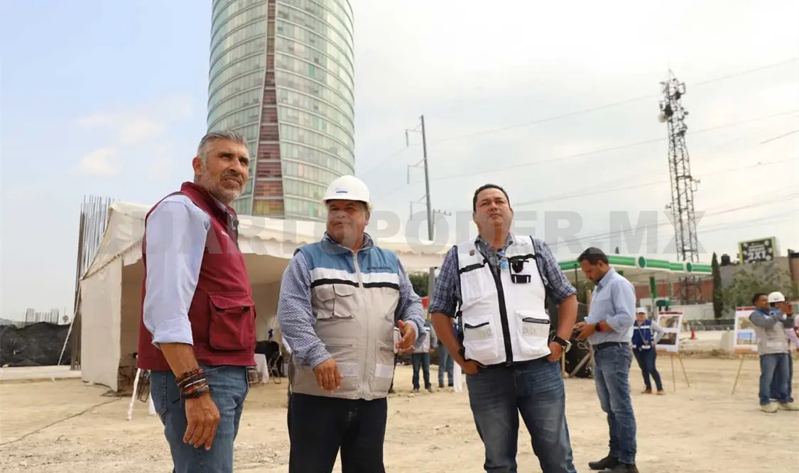 Comienza armado de columnas en el paso a desnivel: Ángel Torres